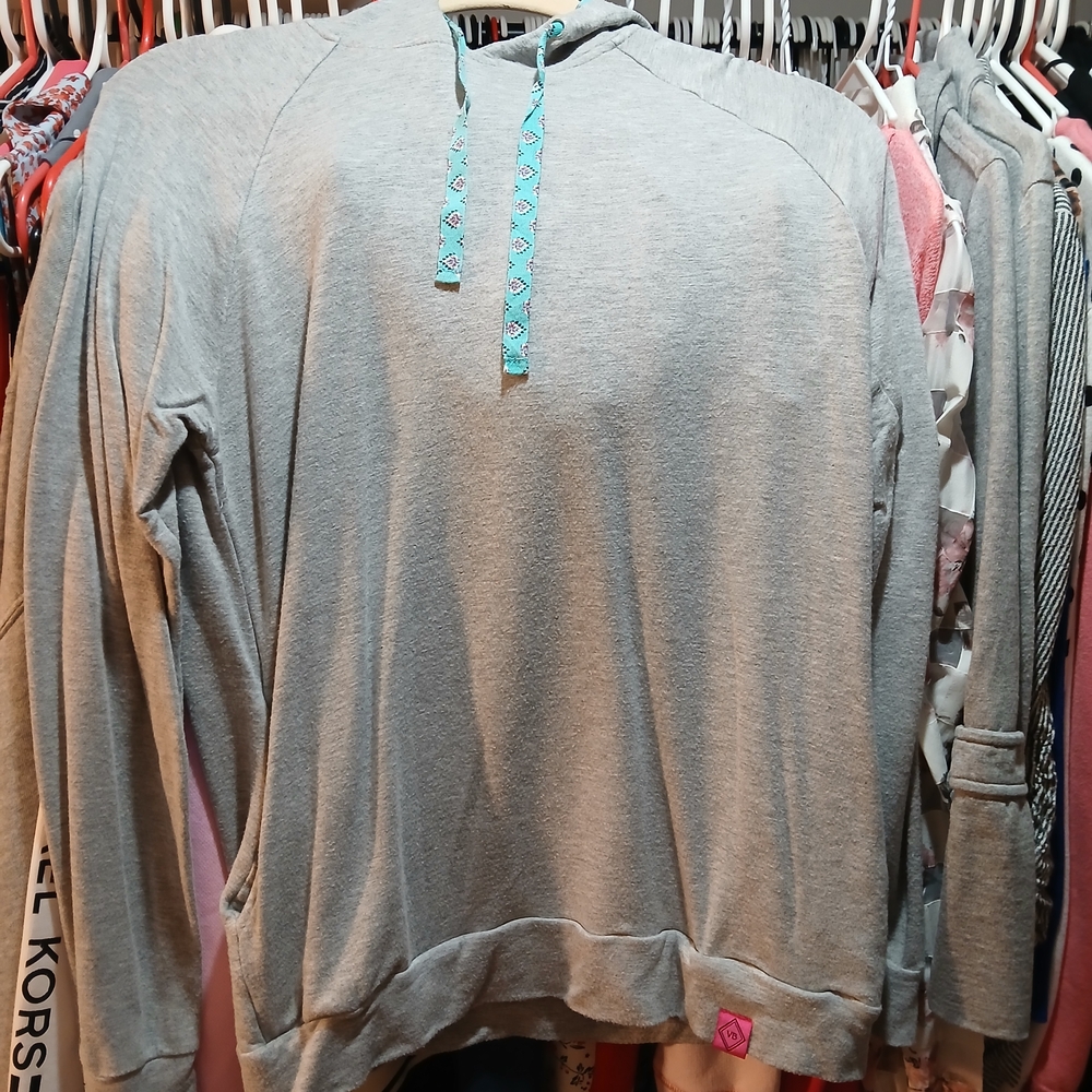3 For $15 Vera Bradley Gray Hoodie with Teal Accents